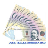 Lote 10 Billetes $ 1 1er Diseño Serie D Sin Circular Palermo