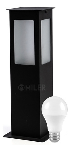 Farol Marca Sendero Iluminacion Jardin 40cm Ferrolux + Led