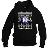 Hoodie Ugly Sweter Club Fc Cruz Azul  M1- Niño- Adulto