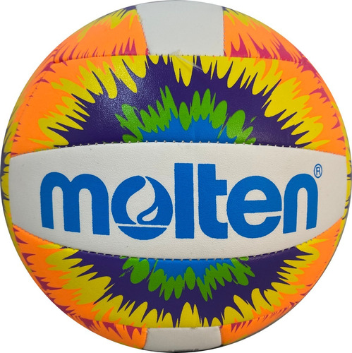 Balón De Voleibol Molten Playa Cosido M S500 Neosplat Color Amarillo