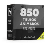Paquete De 650 Títulos Animados Mogrt Para Premiere Pro 