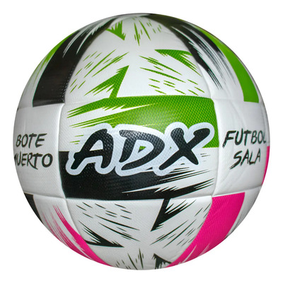 Balon Fut Sala Adx Peso Muerto #4 Termofado/cámara De Butilo Rosa-negro-verde
