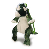 Mochila De Dinosaurio Peluche Suave Afelpado Kinder Niños