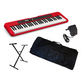 Teclado Organo Casio Ct-s200 + Funda Fuente Soporte - Plus