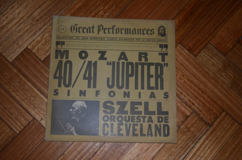 Vinilo Great Performances 19 Mozart 40/41 Szell Orq Clevelan