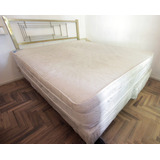 Colchon Y Sommier - Tamaño Queen Size - Resortes 