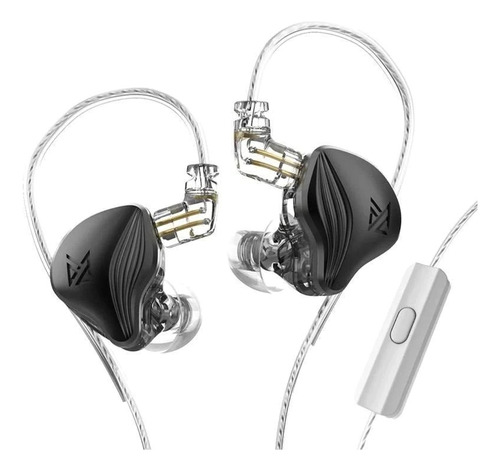 Audífonos In-ear Kz Kz Zex Negro Black Con Micrófono