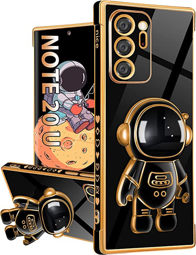 Funda Luxury Astronauta Para Galaxy Note 20 Ultra Negro