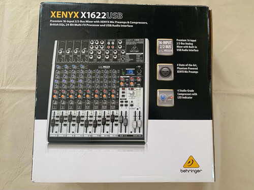 Mixer Behringer Xenyx 1622 Usb Consola Mezcladora Con Efecto