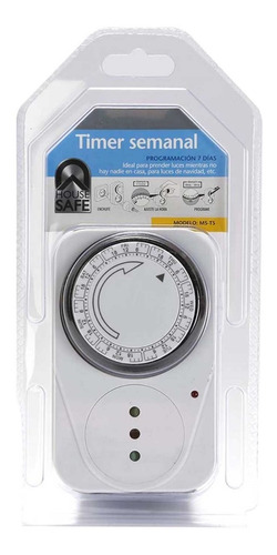 Timer Semanal 2300w Ms-ts Blanco House Safe