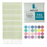 Toalla Turca Wetcat, Super Liviana, Extra Absorbente, Verde