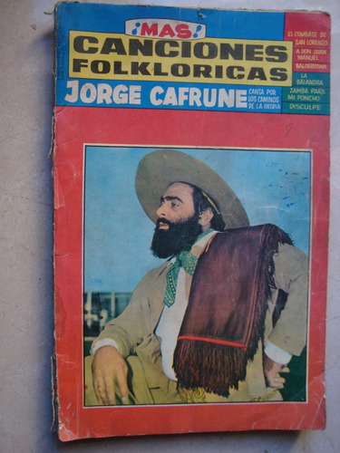 Cafrune Guarani Zitarrosa R Fraga Cancionero Foklore 1969
