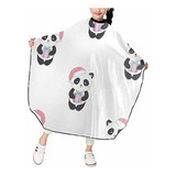 Giant Cute Panda Wear Hat Barber Cape,kids Salon Hairdresser