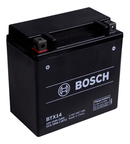 Batería Moto Bosch Btx14 = Ytx14-bs