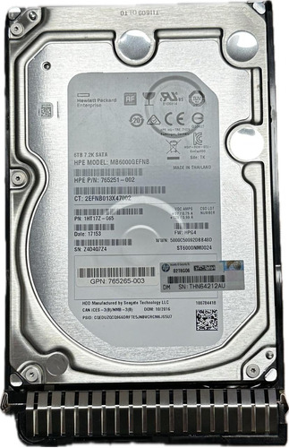 Disco Duro Servidor Hp 6tb 765251-002