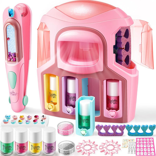 Geyiie Girls Nail Polish Set, Kit De Uñas Para Niños Con Sec