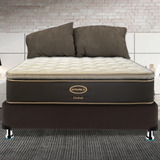 Colchón Queen Size América Perfect Side Sistem + Box Vinil 