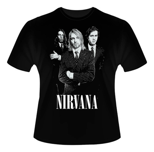 Playera Nirvana Kurt Cobain Rock Niño, Dama Y Caballero 