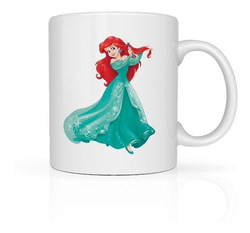 Taza Disney La Sirenita Y Flounder Cerámica (11oz=330ml)