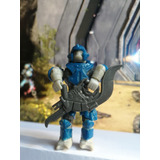 Mini Figura Halo Mega Bloks Construx Covenant Azul Bruto 