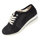 Zapatos Casual Color Sólido Cueva Plataforma Deportes Talla