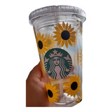 Vaso Personalizado Flores Amarillas