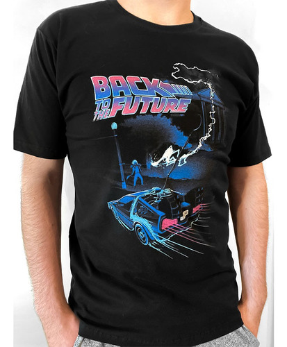 Remera Volver Al Futuro Rayo Back To The Future Digital