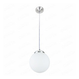 Luminária Pendente Bola Leitosa Fosca Pequena 14cm