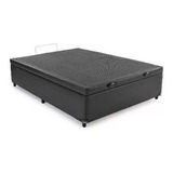 Cama Box Baú Viúva + Colchão Castor Premium Tecnopedic 128