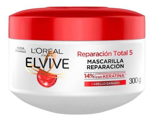 Tratamiento Capilar L'oréal Paris Elvive Total 5 Cabello Dañado 300g