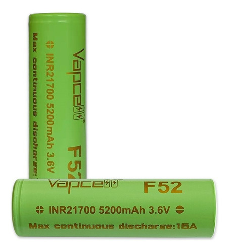 Paquete De 2 Baterias Recargables Vapcell P50 3.7v 5000mah