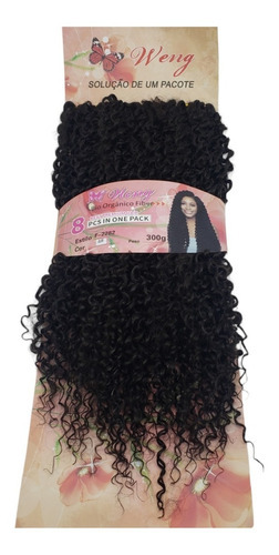 Cabelo Cacheado Bio Orgânico Crochet 70cm 300g Coleção Weng Cor Chocolate