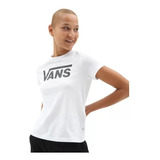 Remera Vans Mujer Blanca Flying V Crew Original Nueva !!