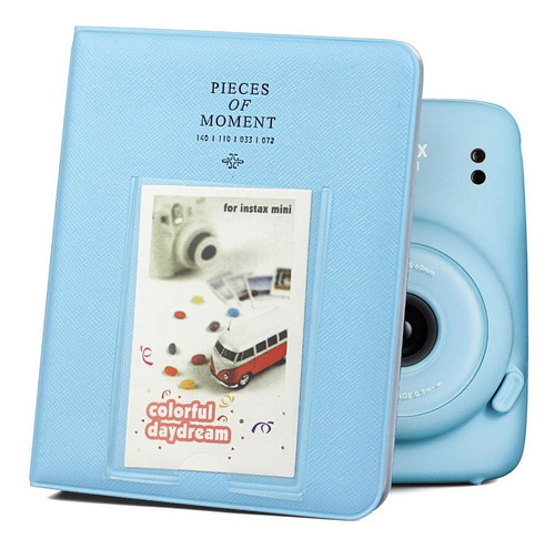 Álbum Fotos Instax Mini Para 64 Fotos Pieces Of Moment Azul