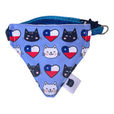 Bandana Para Gatitos Con Collar Ajustable Fiestas Patrias