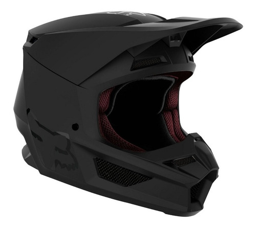 Casco Moto Ninos Fox V1 Youth Negro Mate Motocross Avant 