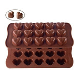 Molde Silicona Chocolate Corazones