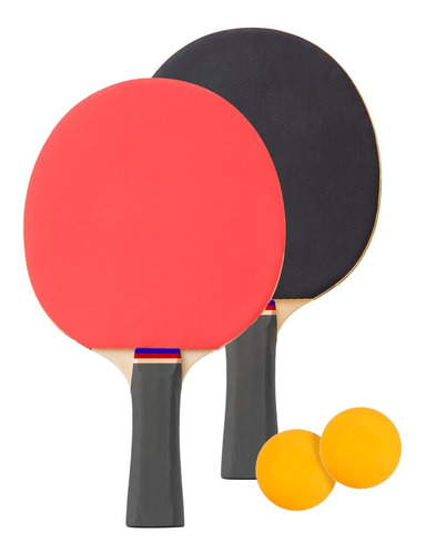 Paletas De Ping Pong X2 Cat 300 Con 2 Pelotas Niños Adulto