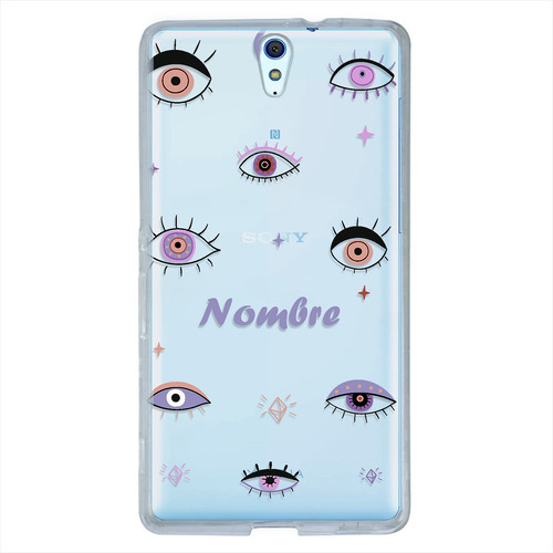 Funda Para Sony Xperia Ojos Turcos Personalizada Con Nombre