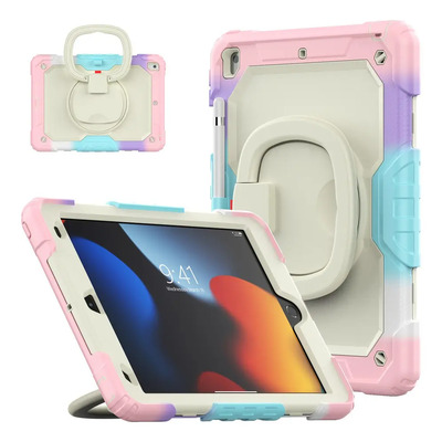 Funda Para iPad 9 8 7 Gen. 10.2 Con Mica Uso Rudo Giratorio | Envío gratis