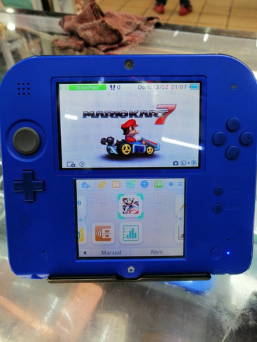 Consola Nintendo 2ds, Azul, 40 Juegos 3d Incluidos 