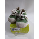 Zapatillas Cheeky Bebe Deportiva Verde Talle 21 