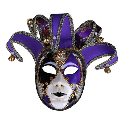 Máscara De Bufón Para Halloween, Máscara De Violeta