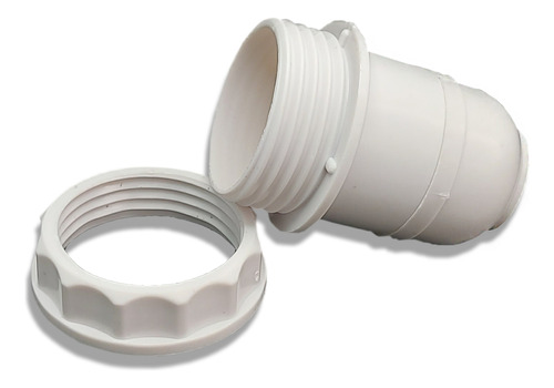 Kit 10 Soquetes E27 C/ Porca Para Abajur Plastico Foxlux