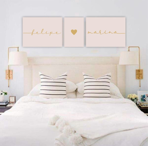 Placa Quadro Kit Quarto Casal Cabeceira Cama Personalizado 6