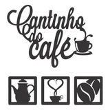 Kit Cantinho Do Café Com 4 Peças