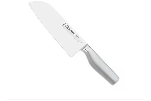 Cuchillo Santoku 18 Cms  Inox.forj.platina Tres Claveles .