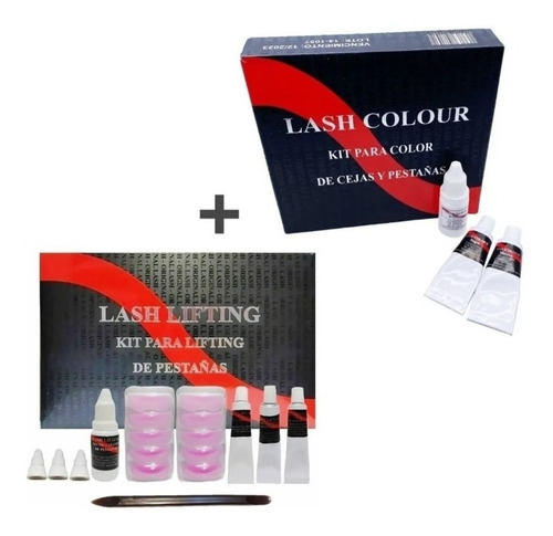 Kit De Lifting De Pestañas Lash Lift + Kit Tinte Lash Color