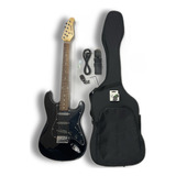 Kit Guitarra Eléctrica H. Marvin Stratocaster Bk/bk Last-32