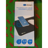 Mouse Pad Con Carga Inalambrica Rapida Ddesign 10w Negro